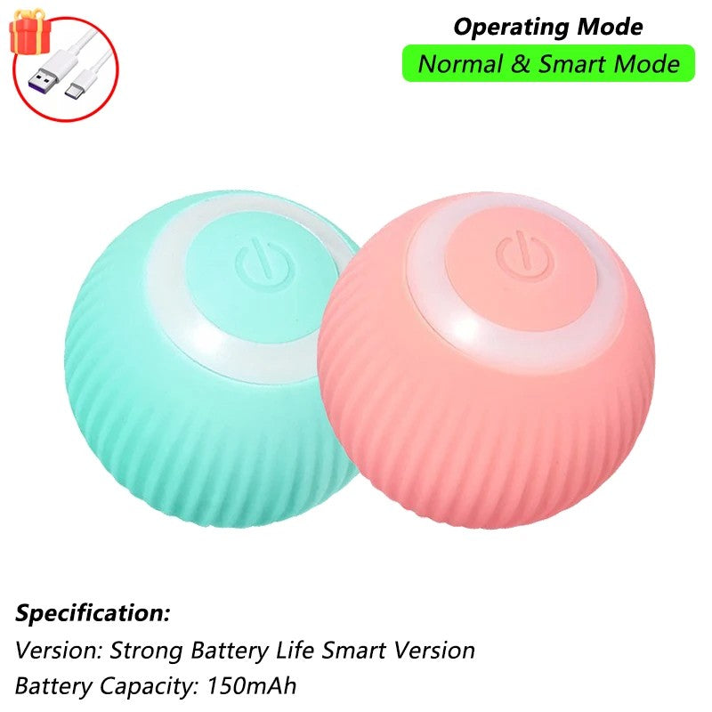 Brinquedo Interativo para Gatos com Sensor e Cauda | Bola Inteligente Recarregável USB