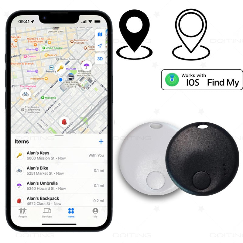Mini Bluetooth Bagagem Tracker, Tag inteligente, novo Locator Item para bagagem