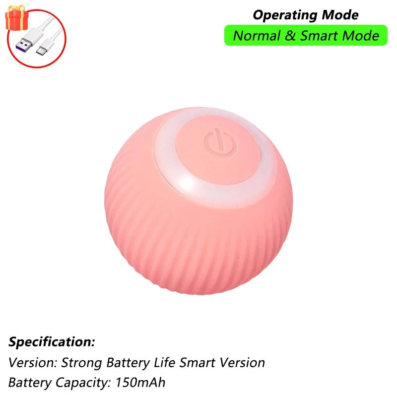 Brinquedo Interativo para Gatos com Sensor e Cauda | Bola Inteligente Recarregável USB