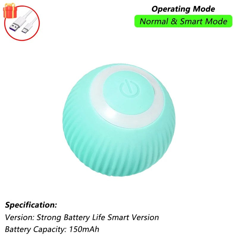 Brinquedo Interativo para Gatos com Sensor e Cauda | Bola Inteligente Recarregável USB
