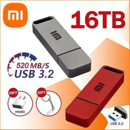 Pen Drive SSD Xiaomi 16TB USB 3.2 Tipo-C – Alta Velocidade, Resistente à Água e Ultra Compacto