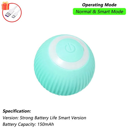 Brinquedo Interativo para Gatos com Sensor e Cauda | Bola Inteligente Recarregável USB